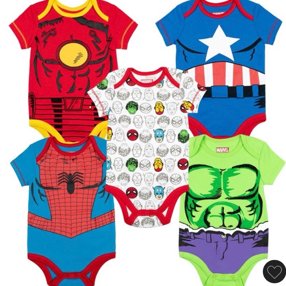 Marvel Avengers Baby Size Chart - Picture 1 of 4